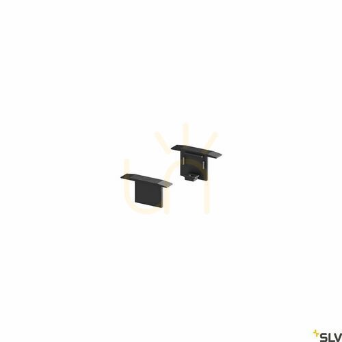 Check End Caps SLV GRAZIA 10 Black Aluminum 1000474