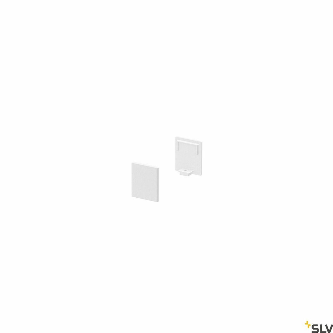 End Caps SLV GRAZIA 10 Flat Surface Profile White 1000482