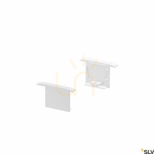 Check End Caps SLV GRAZIA 20 White Aluminum 1000557