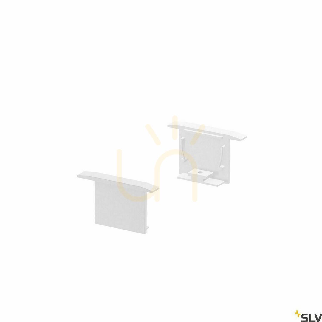 End Caps SLV GRAZIA 20 White Aluminum 1000557