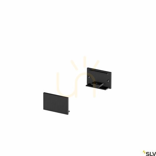 Check End Caps SLV GRAZIA 20 Black Aluminum 1000561
