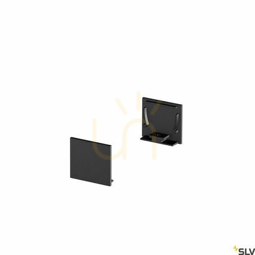 Check End Caps SLV GRAZIA 20 Surface Profile Black Aluminum 1000567