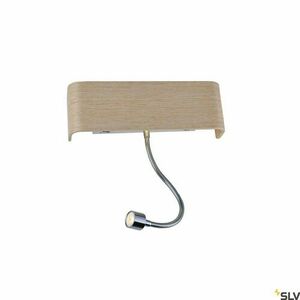 SLV MANA LED wall-light base with spotlight, white/chrome, without shade, 1000615 small 2