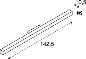 Indoor Wall Light SLV Q-LINE White LED 45W 3000K 142.5 cm 1000668 small 4