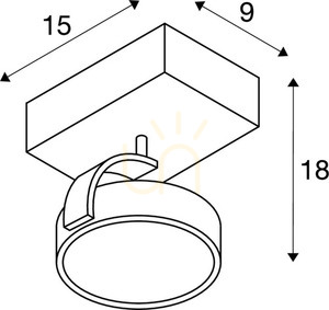 Recessed Luminaire SLV KALU Black Aluminum 75W 230V 1000702 small 4