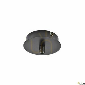 Ceiling Rose SLV FITU Black Steel 8.5 cm 132600 small 0