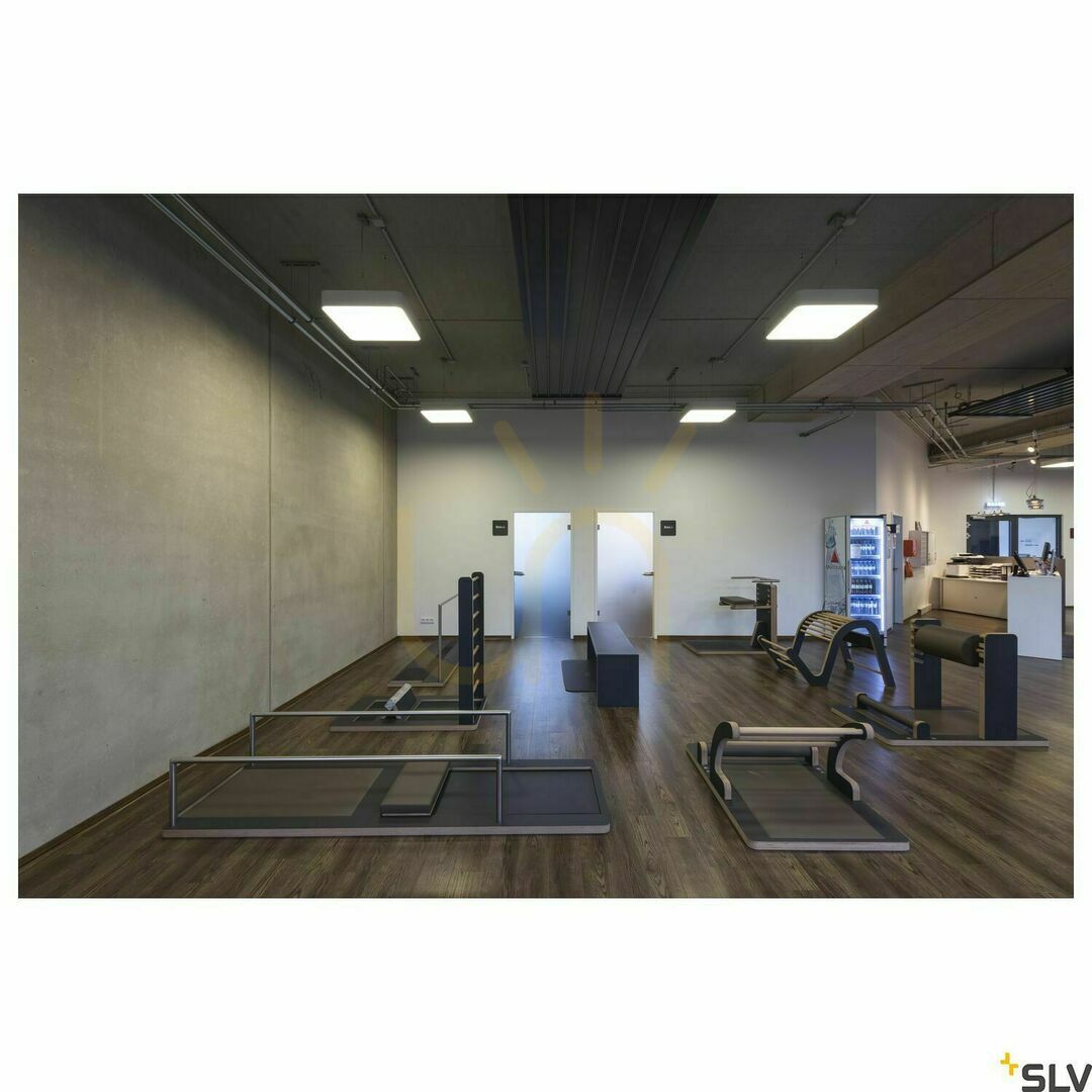 Show Ceiling Light SLV MEDO 60 Square White LED 39W 3000K 1000726 Ceiling Light SLV MEDO 60 Square White LED 39W 3000K 1000726