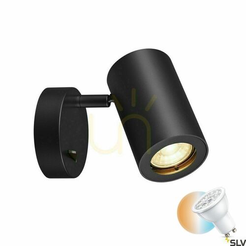 Check Surface-Mounted Lamp SLV ENOLA_B Black GU10 50W 230V 1000729