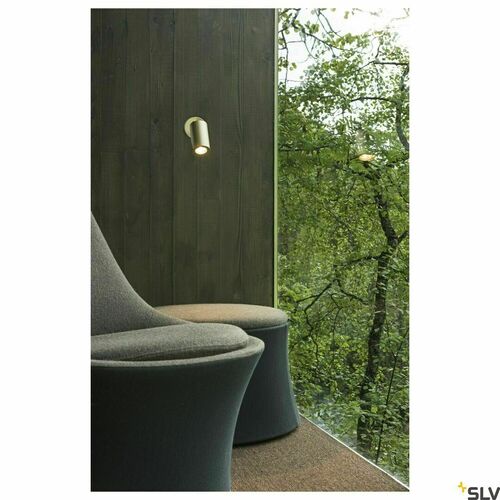 Check SLV ENOLA_B Surface-Mounted Wall Spot Gold GU10 50 W with Switch 1000731
