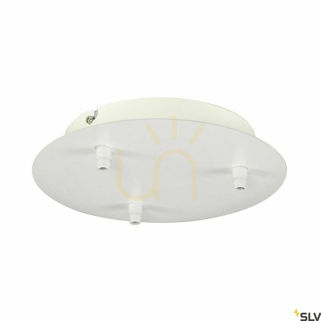 Check Ceiling Rose SLV FITU White Steel 22 cm 132611 Ceiling Rose SLV FITU White Steel 22 cm 132611