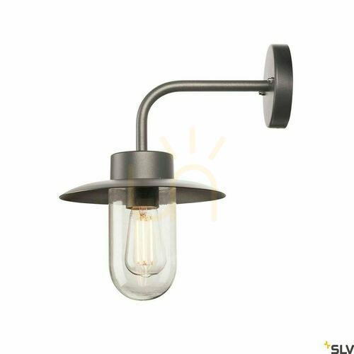 Check Outdoor Wall Light SLV MOLAT Anthracite E27 IP44 Aluminum 1000820