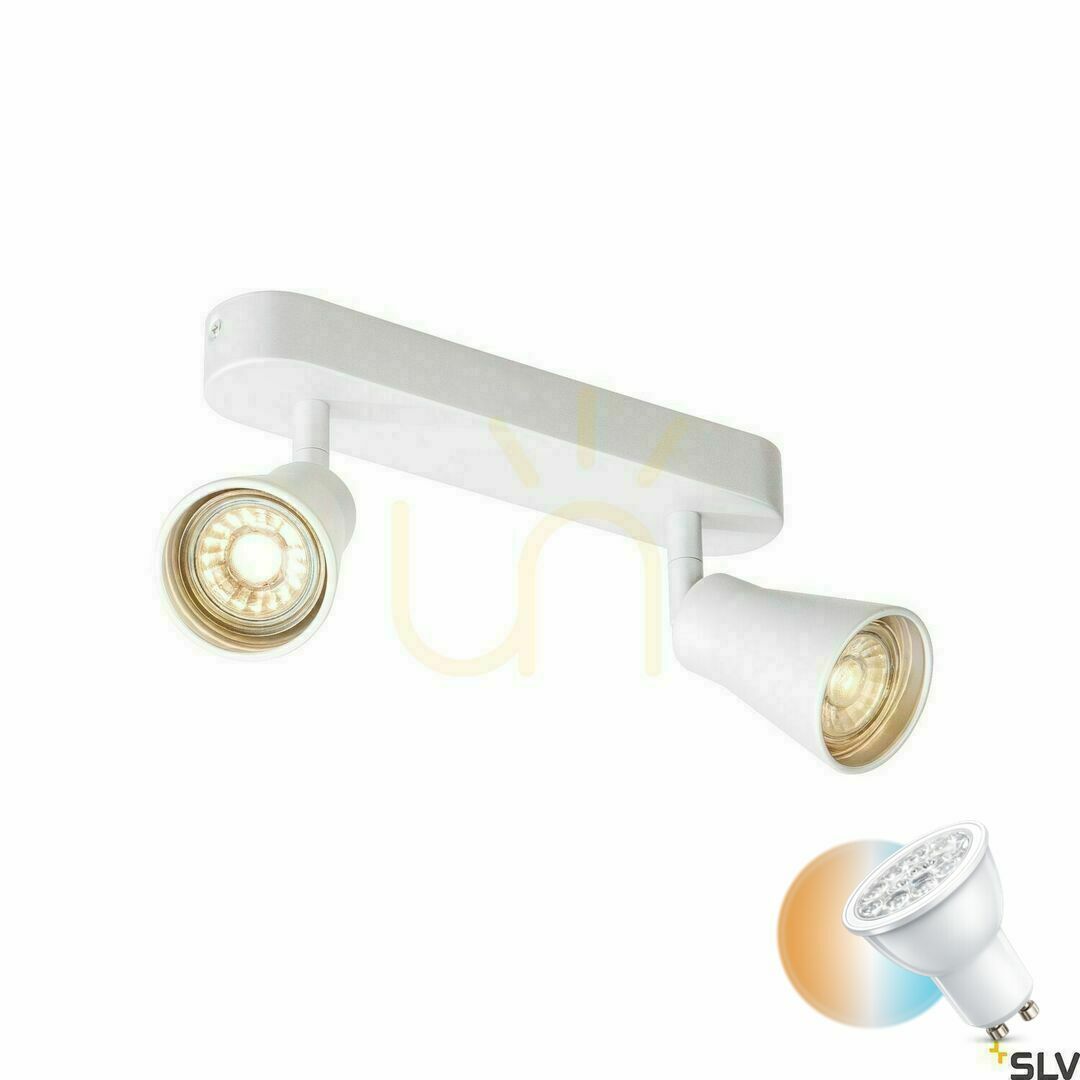 Recessed Luminaire SLV AVO Double White GU10 2x50W 1000890