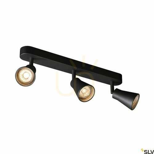 Check Recessed Luminaire SLV AVO Triple Black GU10 3x50W 1000892