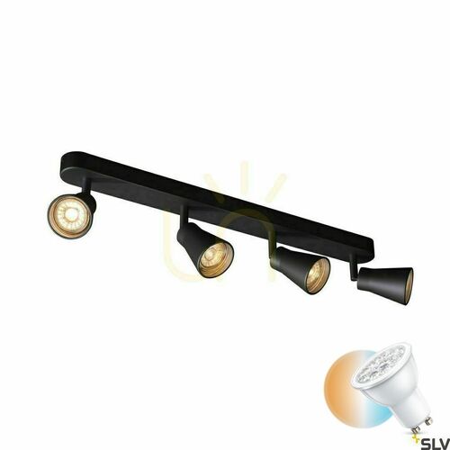Check Recessed Luminaire SLV AVO Quad GU10 Black 4x50W 1000895
