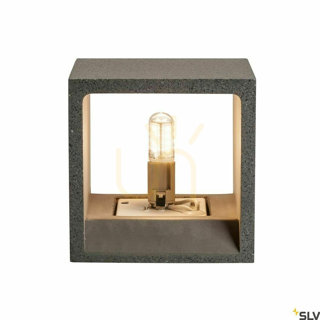 View Surface-Mounted Wall Lamp SLV Solid Cube Black Concrete G9 25W 1000911 Surface-Mounted Wall Lamp SLV Solid Cube Black Concrete G9 25W 1000911