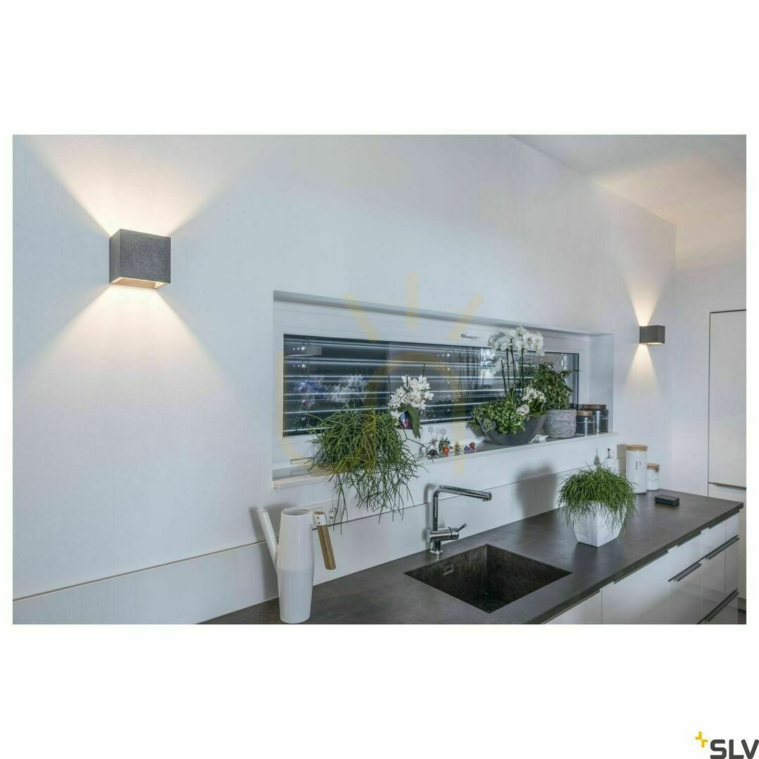 Show Surface-Mounted Wall Lamp SLV Solid Cube Black Concrete G9 25W 1000911 Surface-Mounted Wall Lamp SLV Solid Cube Black Concrete G9 25W 1000911