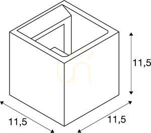 Surface-Mounted Wall Lamp SLV Solid Cube Black Concrete G9 25W 1000911 5 Surface-Mounted Wall Lamp SLV Solid Cube Black Concrete G9 25W 1000911 small 5