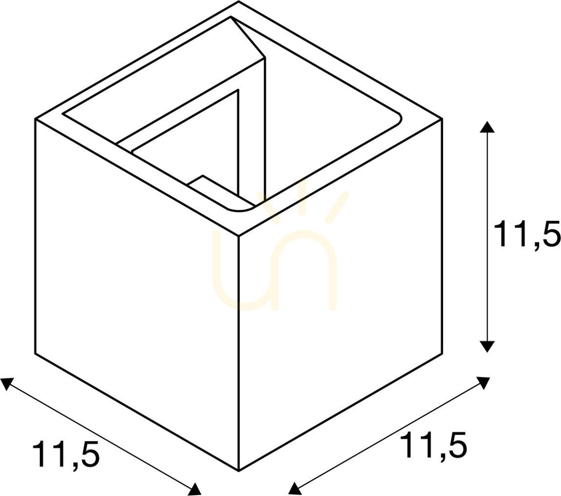 Check Surface-Mounted Wall Lamp SLV Solid Cube Black Concrete G9 25W 1000911 Surface-Mounted Wall Lamp SLV Solid Cube Black Concrete G9 25W 1000911
