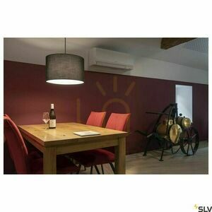 Pendant Light SLV FENDA Black E27 Steel 132660 small 3
