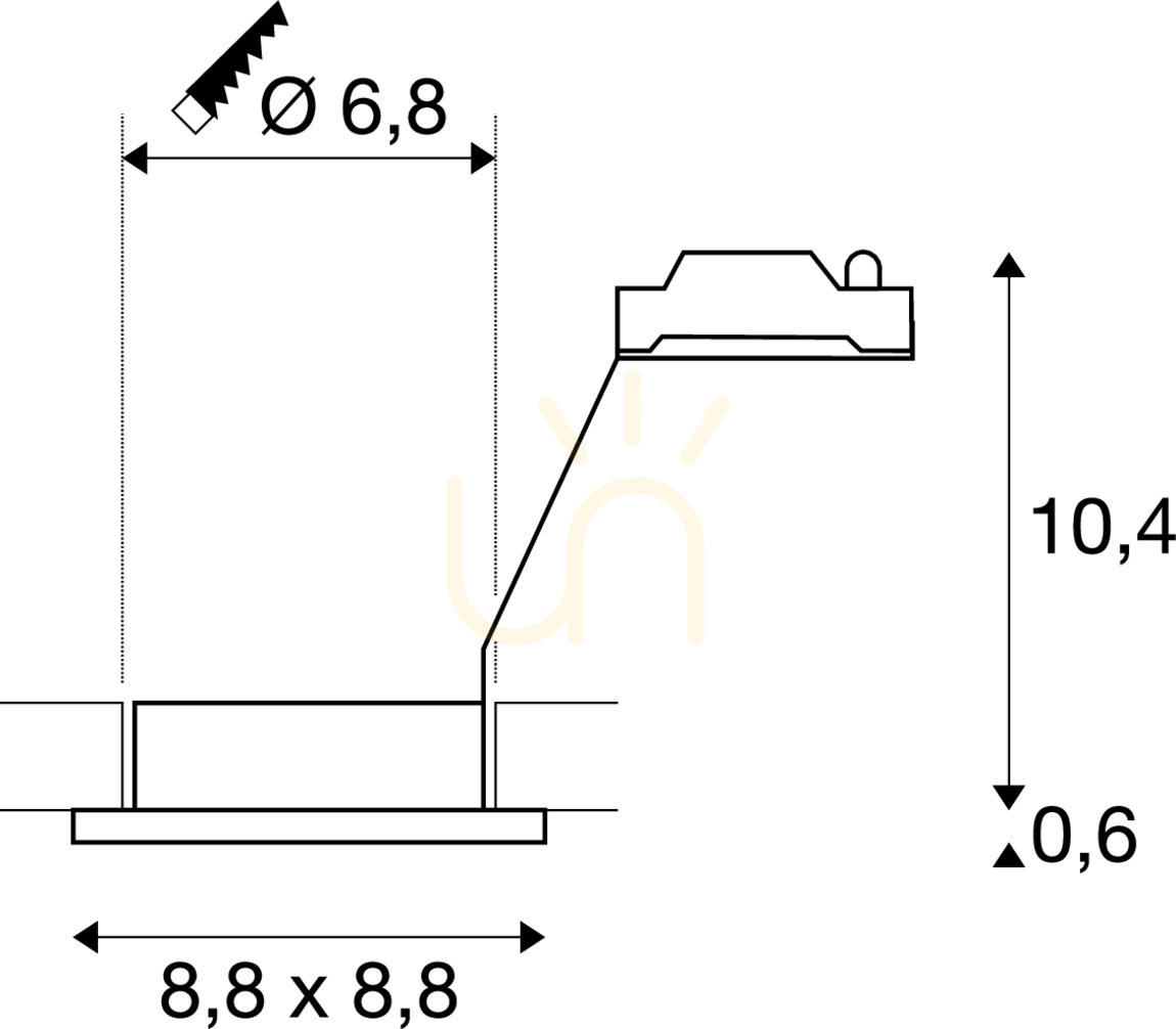 Display Outdoor Recessed Light SLV DOLIX OUT QPAR51 Silver IP65 50W 1001172 Outdoor Recessed Light SLV DOLIX OUT QPAR51 Silver IP65 50W 1001172