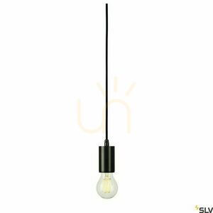 SLV FITU black E27 pendant suspension, 5 m cable, 132690 small 2