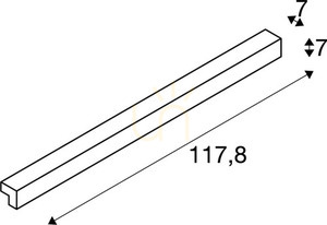 Surface-Mounted Lamp SLV L-LINE 120 LED White 18.5W 3000K IP44 1001303 2 Surface-Mounted Lamp SLV L-LINE 120 LED White 18.5W 3000K IP44 1001303 small 2