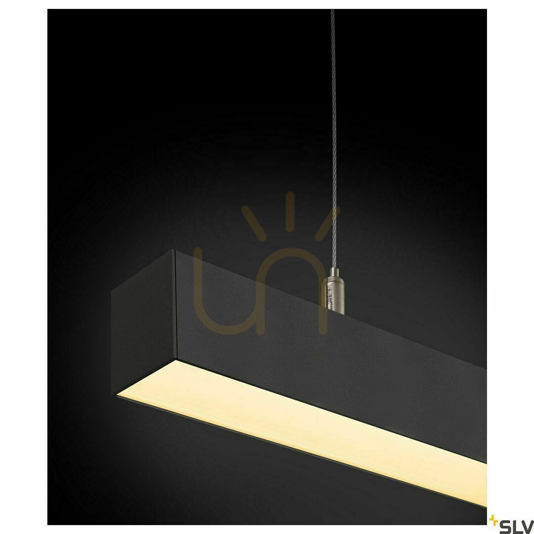 View Pendant Light SLV Q-LINE DALI Single LED Black 47W 3000K 142 cm 1001309 Pendant Light SLV Q-LINE DALI Single LED Black 47W 3000K 142 cm 1001309