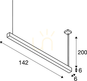 Pendant Light SLV Q-LINE DALI Single LED Black 47W 3000K 142 cm 1001309 5 Pendant Light SLV Q-LINE DALI Single LED Black 47W 3000K 142 cm 1001309 small 5
