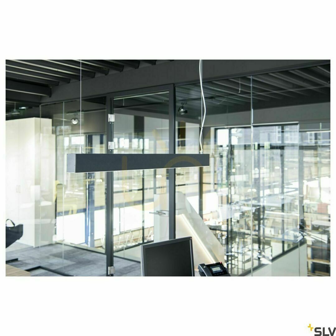 Display Pendant Light SLV GLENOS II Black LED 43W 4000K 105cm 1001403 Pendant Light SLV GLENOS II Black LED 43W 4000K 105cm 1001403