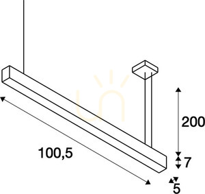 Pendant Light SLV GLENOS II Black LED 43W 4000K 105cm 1001403 4 Pendant Light SLV GLENOS II Black LED 43W 4000K 105cm 1001403 small 4