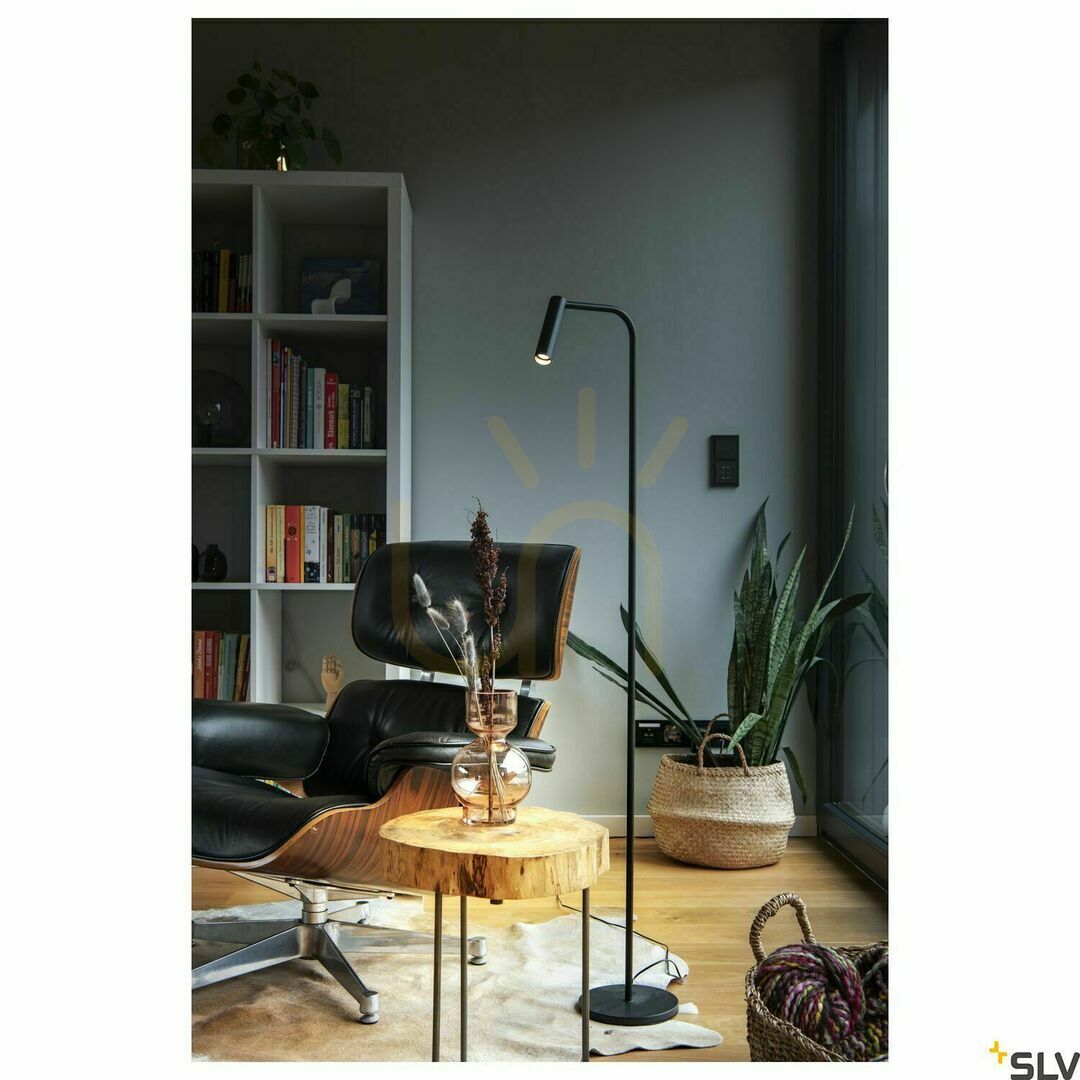 Display Floor Lamp SLV KARPO FL Black LED 6.2W 3000K 1001463 Floor Lamp SLV KARPO FL Black LED 6.2W 3000K 1001463