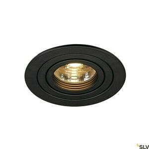 Recessed Light SLV NEW TRIA 1 Black 50W GU10 230V 111710 small 2