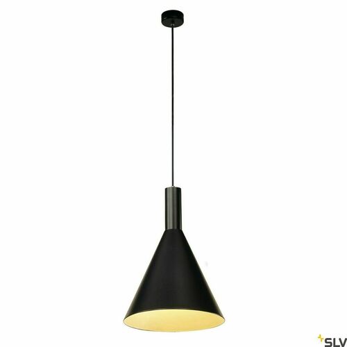 Check Pendant Light SLV Phelia Black E27 28 cm 133320