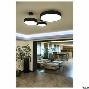 Ceiling Light SLV MEDO 30 Black LED 16W 3000K 28cm 135020 small 3