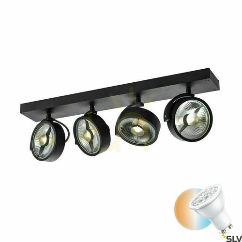 Check Recessed Luminaire SLV KALU black aluminum 2x ES111 1002023