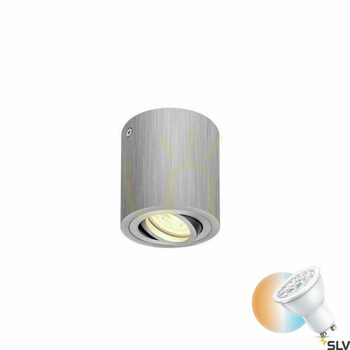 Check Ceiling Light SLV TRILEDO Round CL Aluminum GU10 230V 1002012