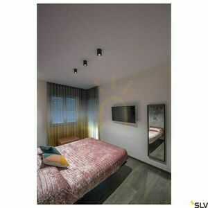 Ceiling Light SLV TRILEDO Round CL Black Aluminum GU10 10W 1002010 1 Ceiling Light SLV TRILEDO Round CL Black Aluminum GU10 10W 1002010 small 1