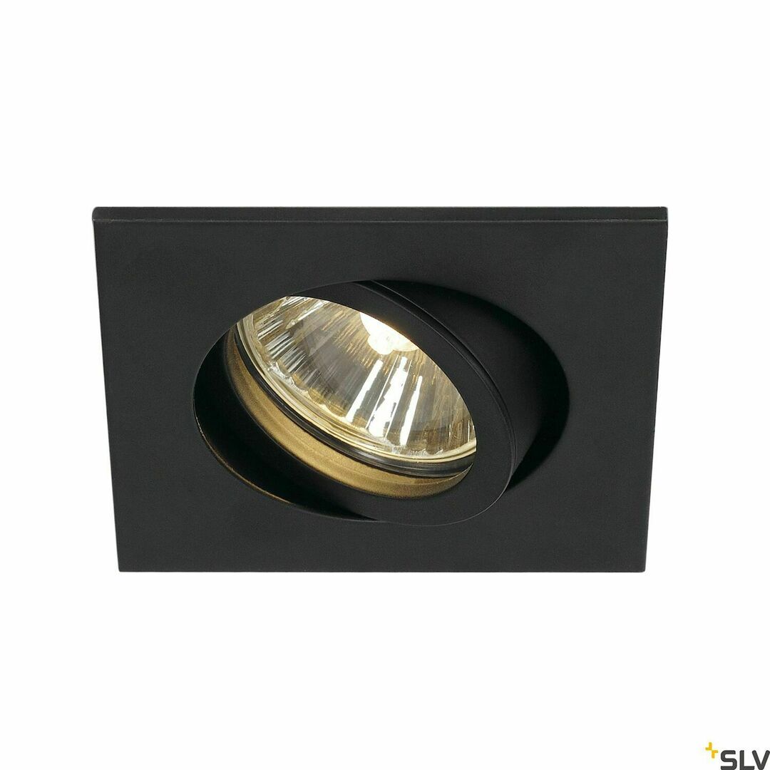 Recessed luminaire SLV NEW TRIA 68 square black 50W 230V 1001994