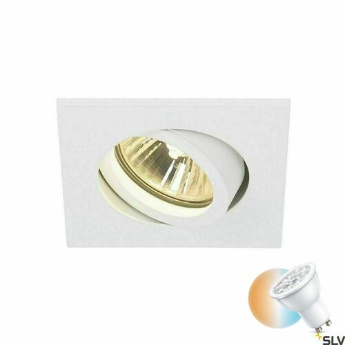 Check Recessed Spotlight SLV New Tria 68 Square White 50W 230V 1001995