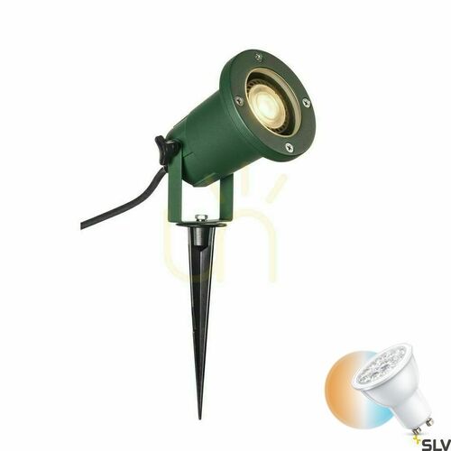 Check Outdoor Spot Light SLV Nautilus Green Aluminum 11W IP65 1001965