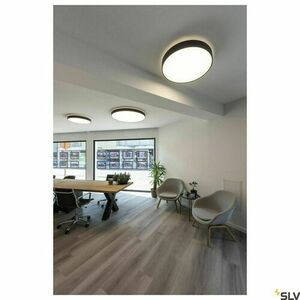 Surface-Mounted Ceiling Lamp SLV MEDO 60 Ambient Black 40W 3000/4000K 1001886 small 4