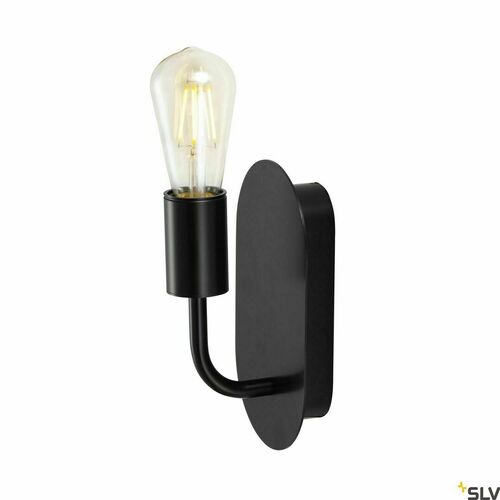 Check Surface-Mounted Wall Lamp SLV FITU WL Black E27 24W 1002148