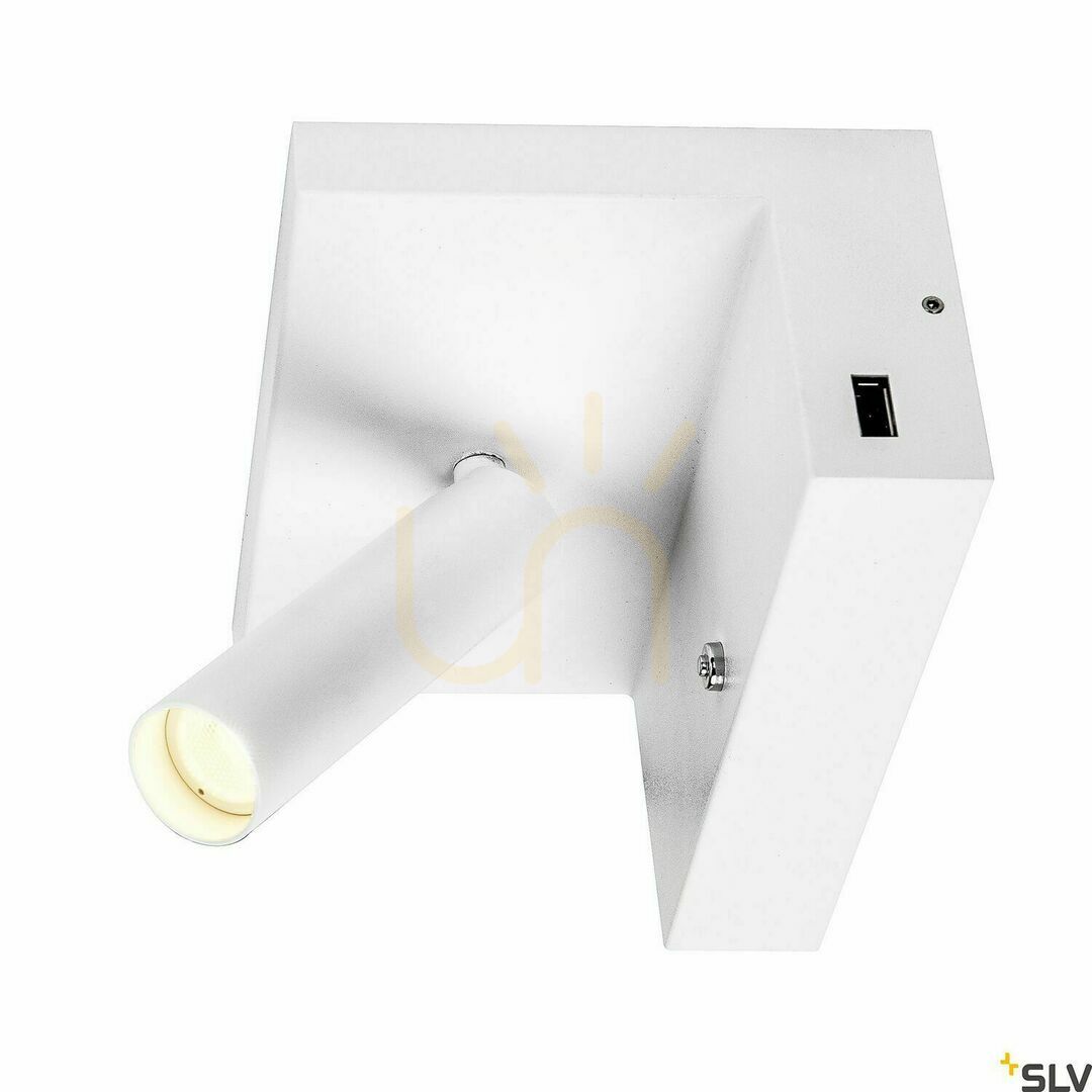 View Wall Light SLV KARPO Bedside White 6.8W 3000K USB 1002140 Wall Light SLV KARPO Bedside White 6.8W 3000K USB 1002140