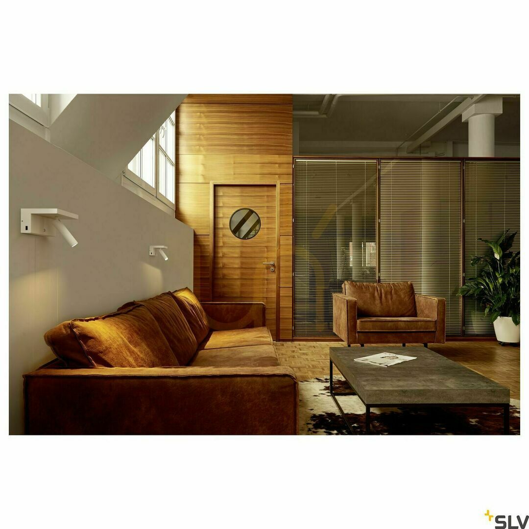 Display Wall Light SLV KARPO Bedside White 6.8W 3000K USB 1002140 Wall Light SLV KARPO Bedside White 6.8W 3000K USB 1002140