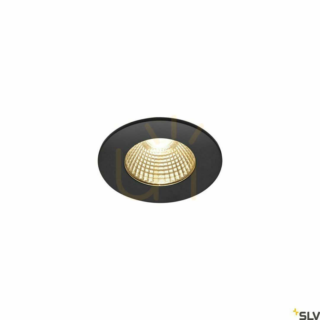 Recessed Light SLV PATTA-I Black 7.3W Dim-to-Warm IP65 1002098