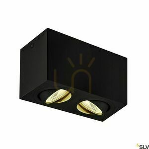 Ceiling Light SLV TRILEDO Double Square Black 14W 3000K 1002003 small 0