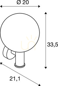 Outdoor Bollard Light SLV GLOO PURE Anthracite IP44 E27 33.5 cm 1002002 3 Outdoor Bollard Light SLV GLOO PURE Anthracite IP44 E27 33.5 cm 1002002 small 3