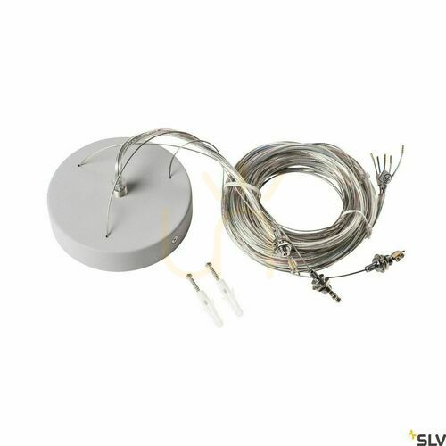Check Pendant kit SLV MEDO round 5m grey steel 1001951