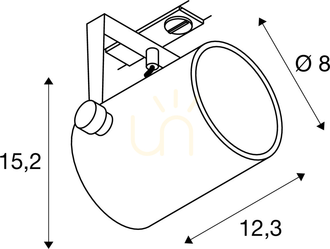 Show Track Light SLV EURO SPOT black 25W 1-Circuit 230V 1001861 Track Light SLV EURO SPOT black 25W 1-Circuit 230V 1001861