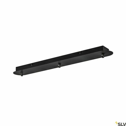 Check Ceiling Rose SLV FITU 3-Outlets Black 60 cm 1001818